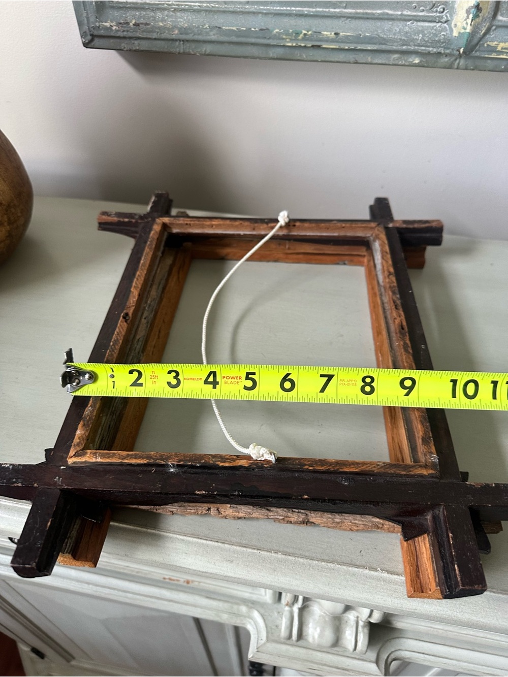Vintage primitive Adirondack picture frames lot of 2 - Picture 9 of 9